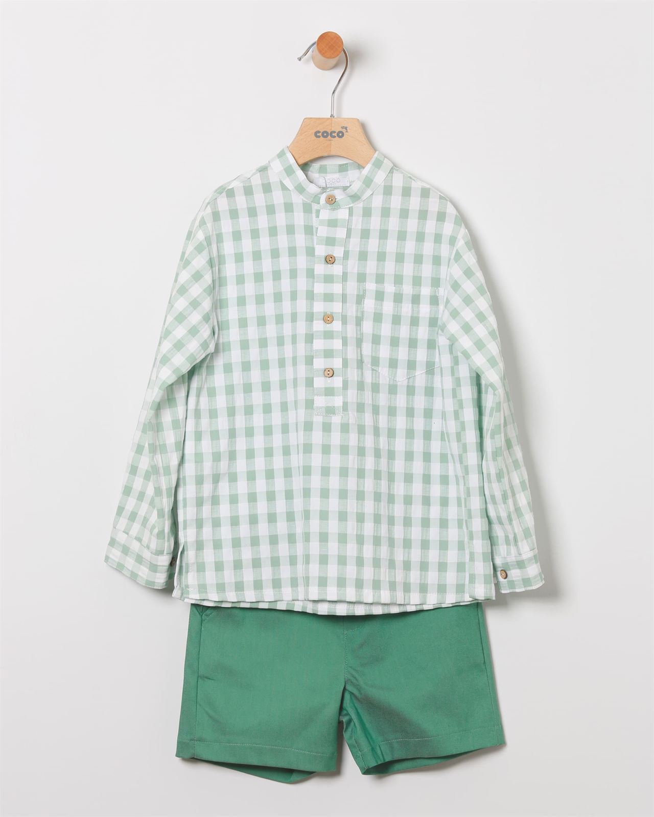 Berm+Camisa Cuad.Verde - Imagen 1