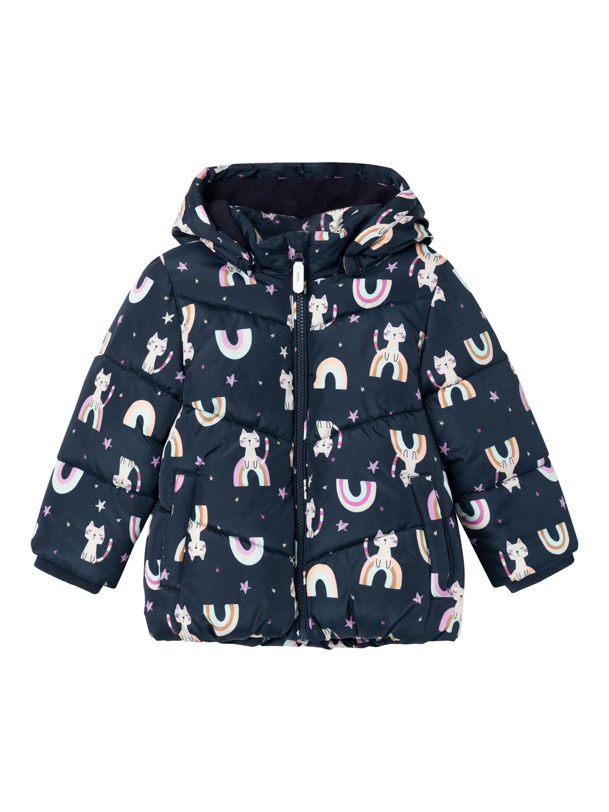 Parka Acolchada Niña Gatitos - Imagen 1