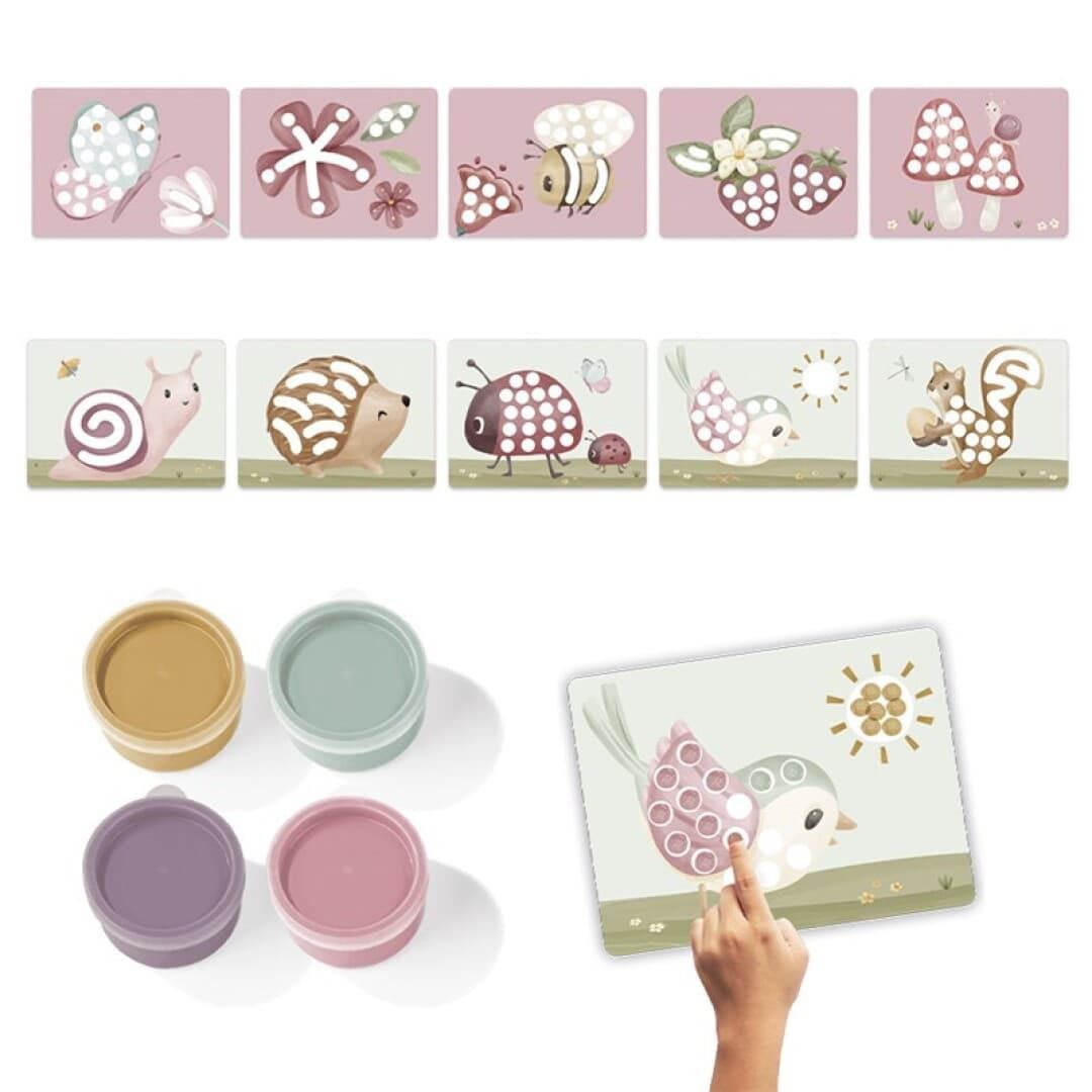 Set Pintura Dedos Fairy Garden Little Dutch - Imagen 1