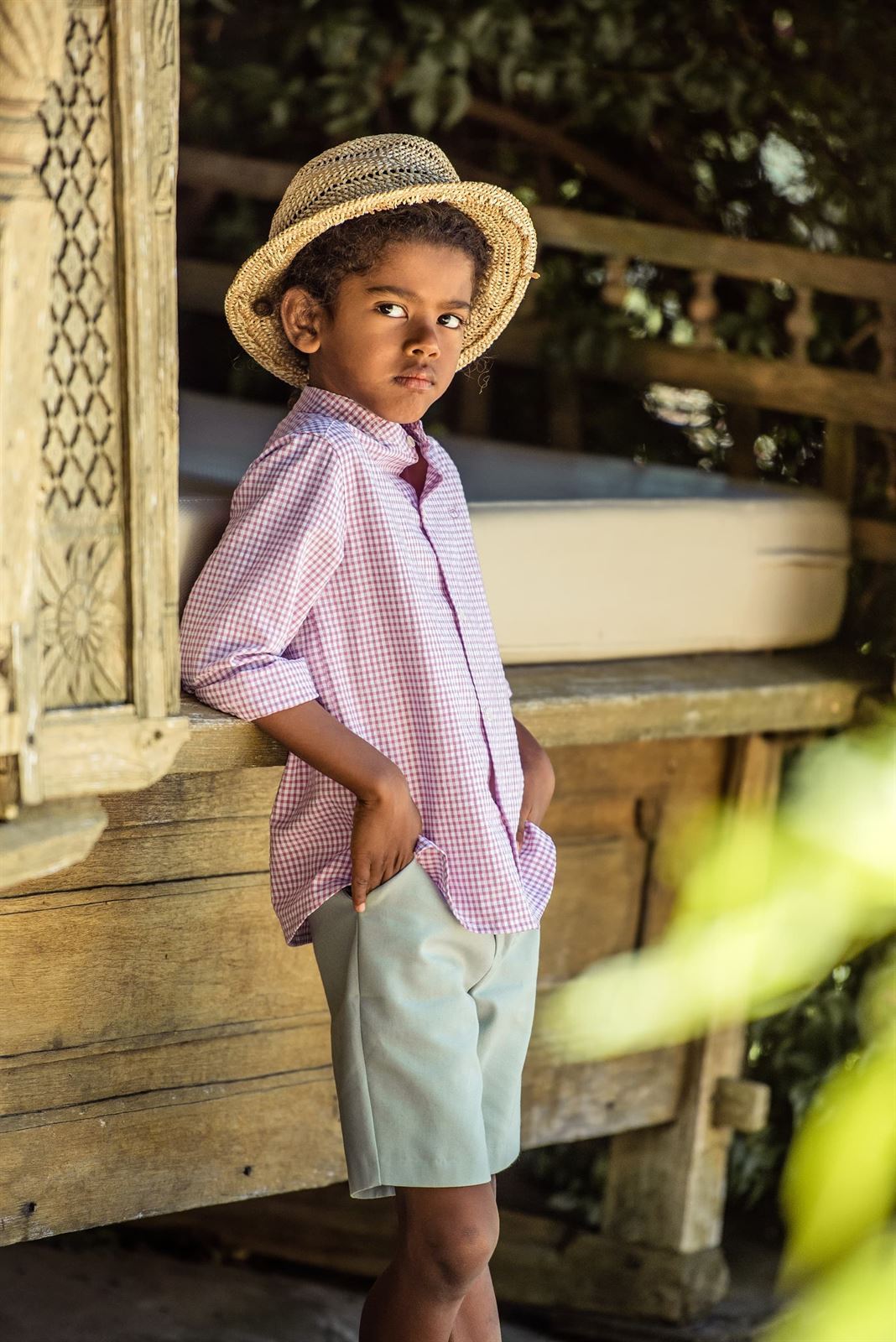 Traje Infantil Niño Pantalon Bermuda Art.1217 "Familia MerlÃ­n" - Imagen 1